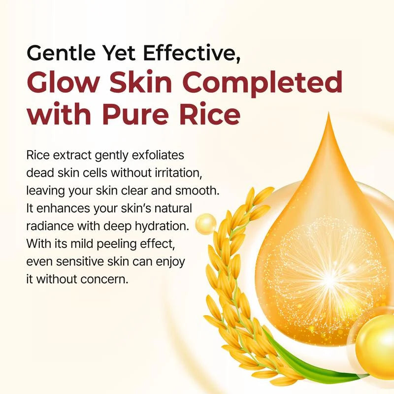 Final 3 Hours: 70% OFFš„ Gentle Exfoliator Glow Rice Ampoule-Suitable for All Skin Types